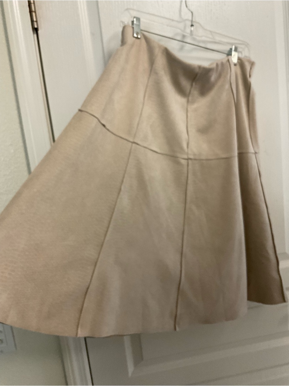 one 5 one Beige A-Line Midi Skirt - Picture 3 of 9
